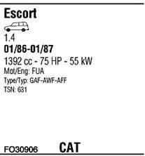 WALKER FO30906 Exhaust System